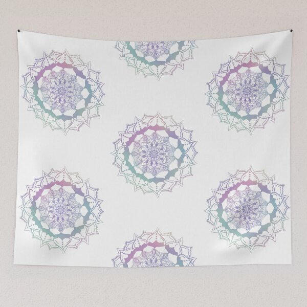 Artikelvorschau, Pastell symmetrisches Blumendesign entworfen und verkauft von WhimsyDistrict.