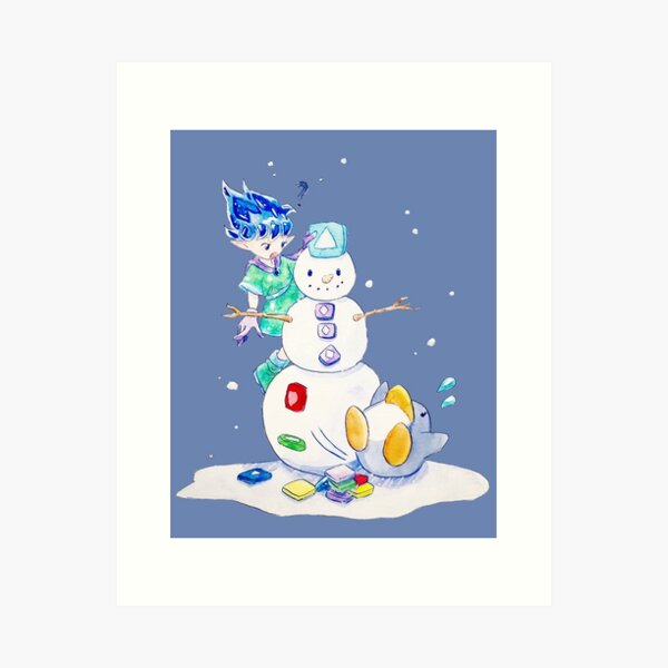 Fun in Frost World Art Print