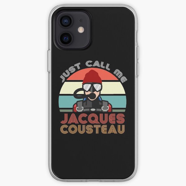 Coque Iphone Jacques Cousteau Par Thechazcav Redbubble