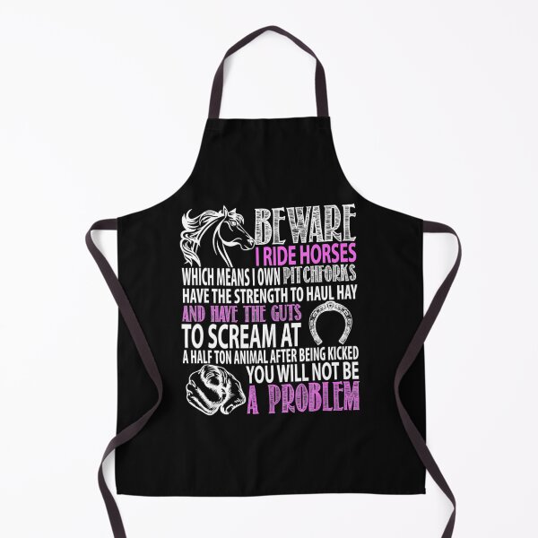 Item preview, Beware I Ride Horses Funny Horse Lover designed and sold by MarkHudson78.