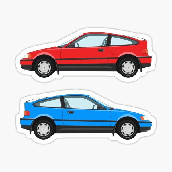 Honda Civic CR-X Two-fer Sticker