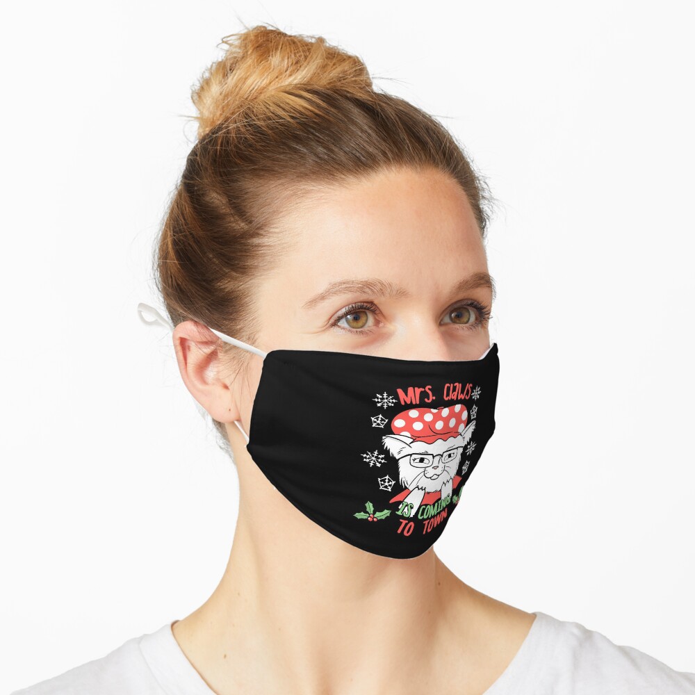 Mrs Santa Claws Cat | Christmas Kitty Mask