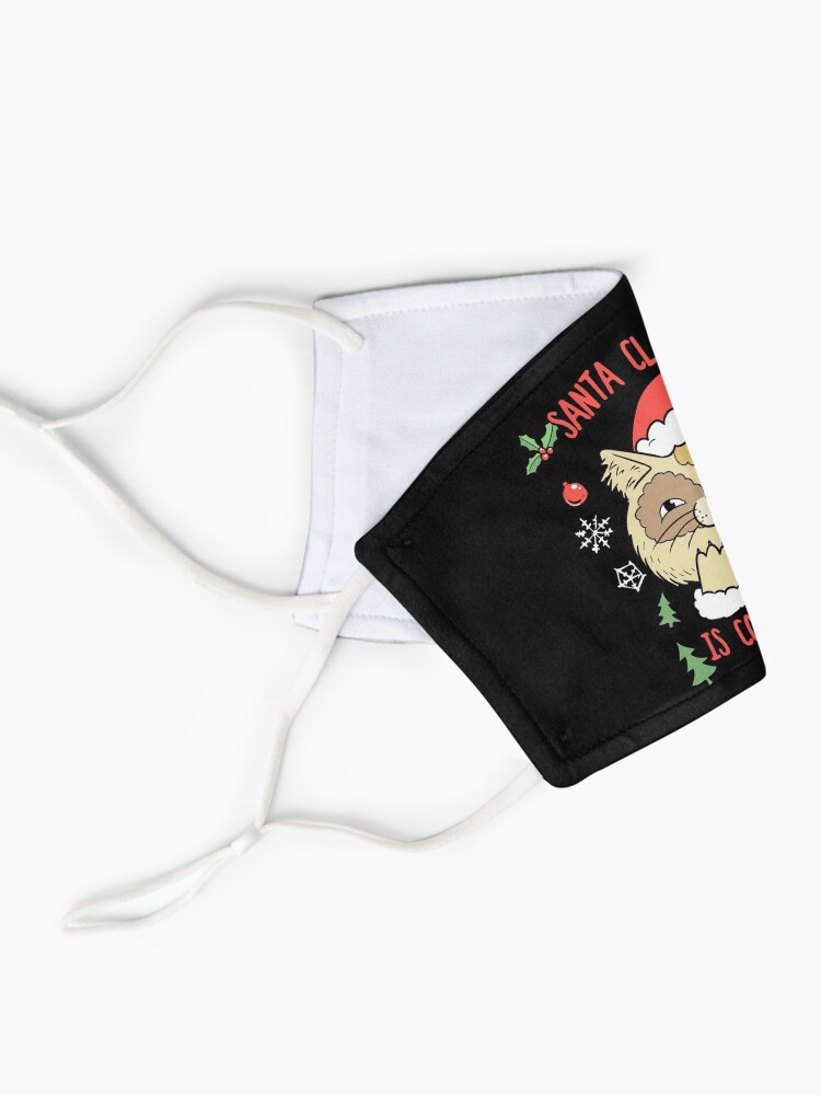 Alternate view of Santa Claws Cat | Christmas Kitty Mask