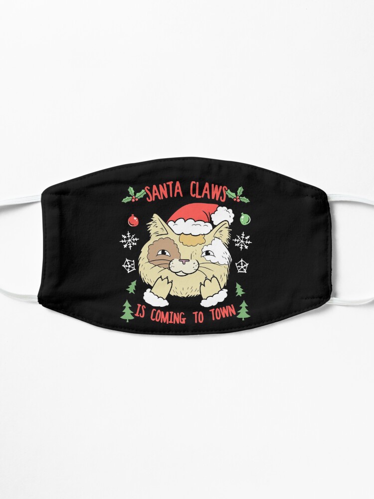 Alternate view of Santa Claws Cat | Christmas Kitty Mask