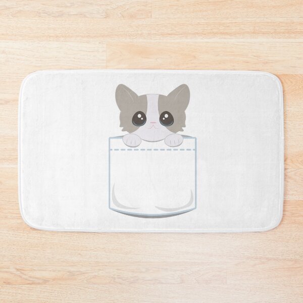 Item preview, Brown and White Pocket Kitty designed and sold by pinkwinkpop.