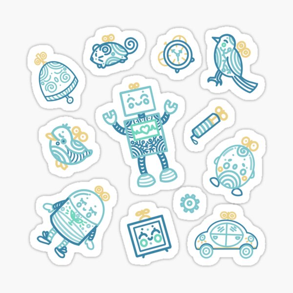 Item preview, Robots Wind Up designed and sold by SabrinaSana.