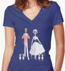 Jolly Holiday Women's Fitted V-Neck T-Shirt