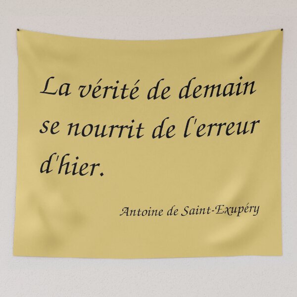 Item preview, Quote Antoine de Saint Exupéry designed and sold by LordRaccoon.