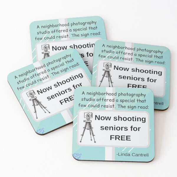 Item preview, Now shooting seniors for FREE designed and sold by Caregiverology.