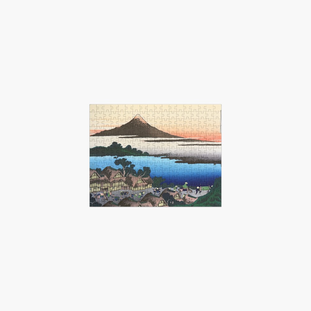 Dawn at Isawa in Kai Province by Katsushika Hokusai Jigsaw Puzzle