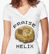 Praise Helix T-Shirt Women's Fitted V-Neck T-Shirt
