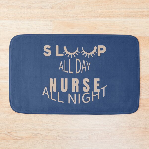 Item preview, Sleep all day nurse all night designed and sold by Natthiya Minimal.