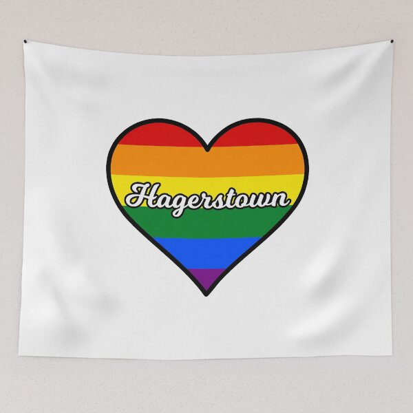 Item preview, Hagerstown Maryland Gay Pride Heart designed and sold by fearcity.
