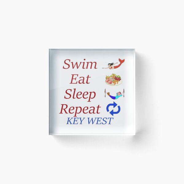 Item preview, Swim - Eat - Sleep - Repeat in Key West designed and sold by KeysTreasures.
