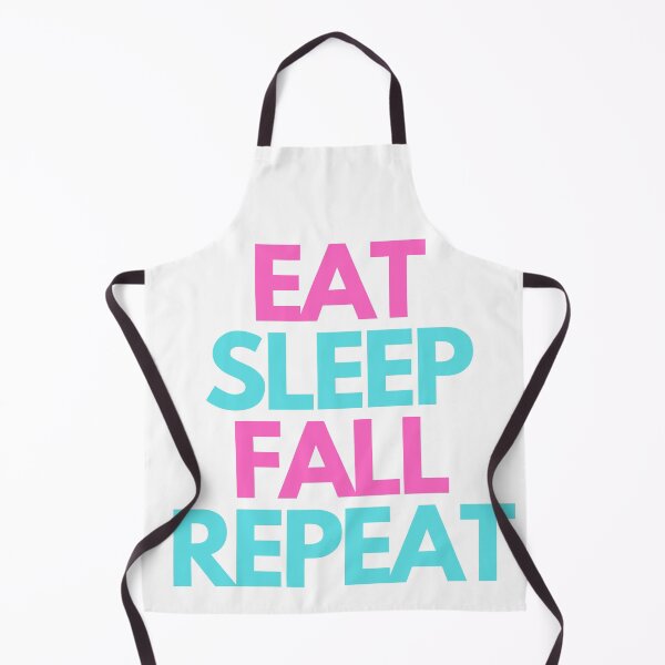 Item preview, Eat, sleep, fall repeat - pink and aqua green designed and sold by simplysharon.
