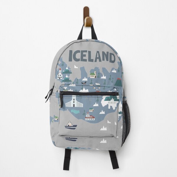 Item preview, ICELAND illustrated map designed and sold by Trio's Stuff.