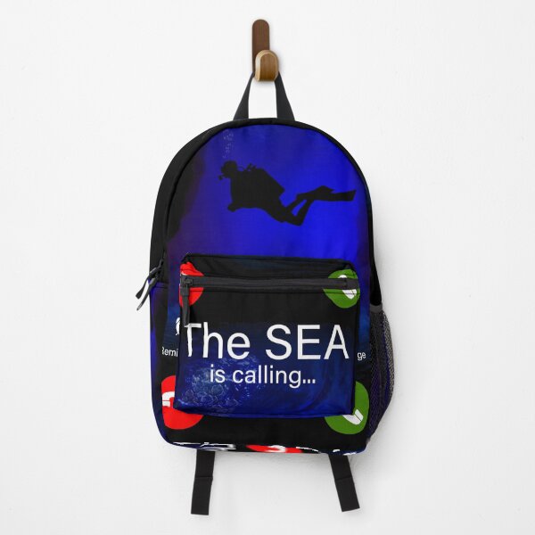 Item preview, The Sea is Calling for Scuba Divers, Funny Quotes designed and sold by Poloy.