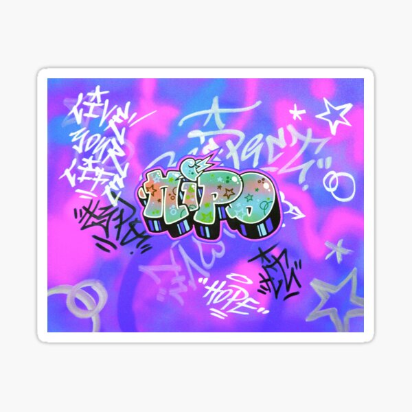 Live your life - Blue version Sticker