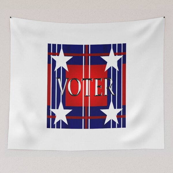 Item preview, Fun “STARS & STRIPES CHROME VOTER” Apparel & Accessories designed and sold by Joanenices.