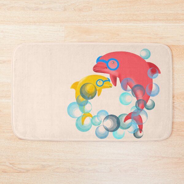 Item preview, Golden and Red dolphin pattern designed and sold by Aerithcloud01.
