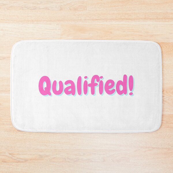 Item preview, Qualified! - pink with aqua green shadow designed and sold by simplysharon.