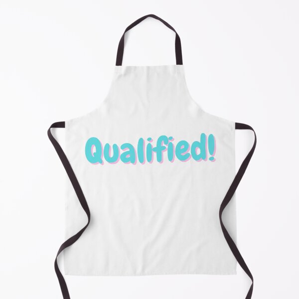 Item preview, Qualified! - aqua green with pink shadow designed and sold by simplysharon.
