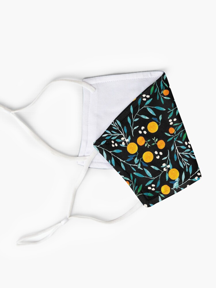 Alternate view of Oranges on Black Mask
