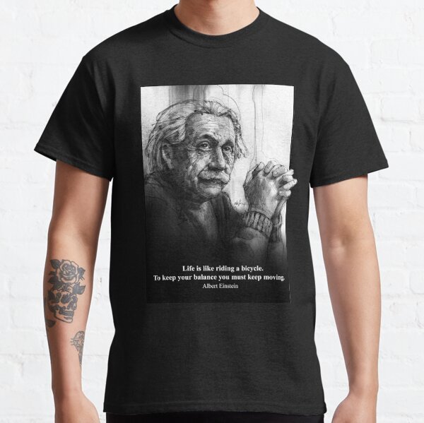 camiseta einstein tatuado