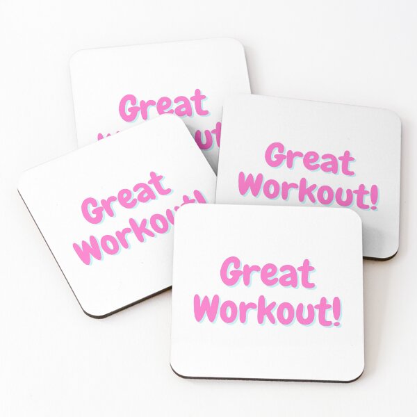 Item preview, Great Workout- pink with aqua green shadow designed and sold by simplysharon.