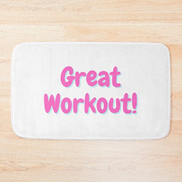 Item preview, Great Workout- pink with aqua green shadow designed and sold by simplysharon.