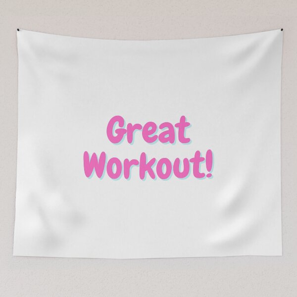 Item preview, Great Workout- pink with aqua green shadow designed and sold by simplysharon.