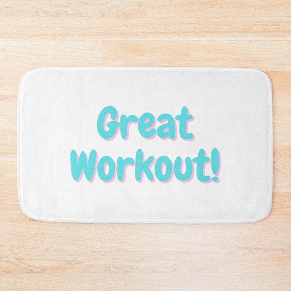 Item preview, Great Workout- aqua green with pink shadow designed and sold by simplysharon.