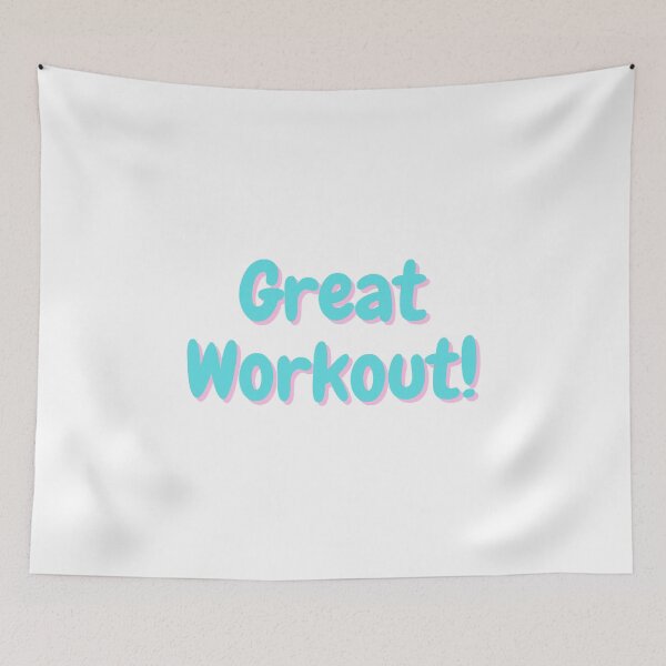Item preview, Great Workout- aqua green with pink shadow designed and sold by simplysharon.
