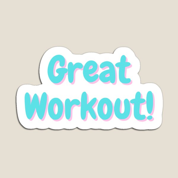 Item preview, Great Workout- aqua green with pink shadow designed and sold by simplysharon.