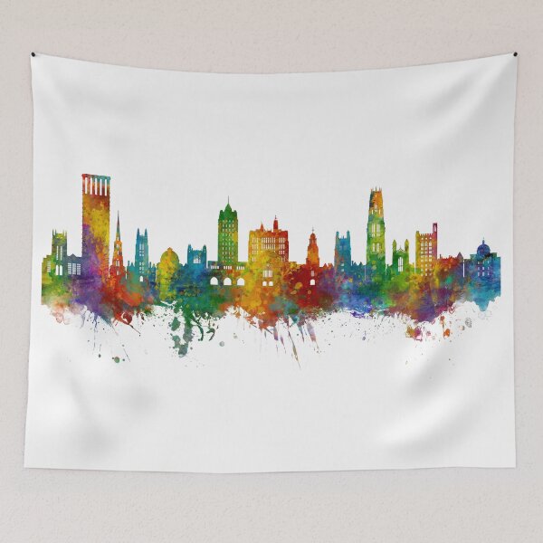 Item preview, New Haven Connecticut Skyline designed and sold by ArtPrints.