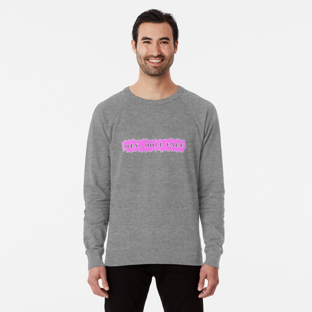 Hey doll pink sweatshirt hotsell