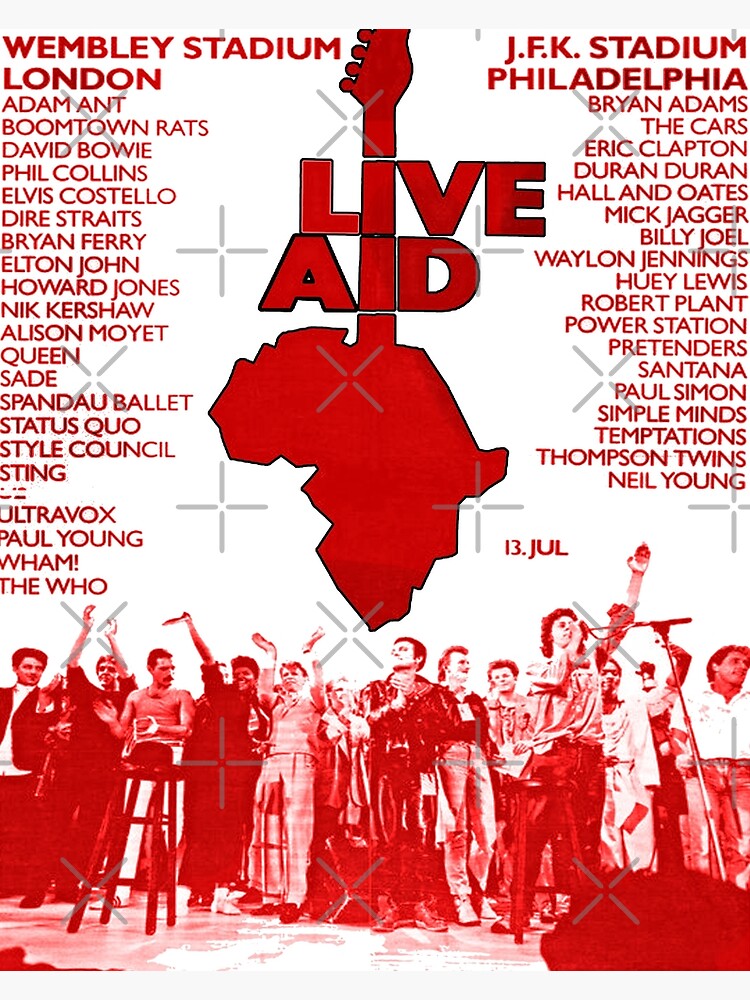 Live Aid 1985 V/A Premium Matte Vertical Poster sold by Possible | SKU
