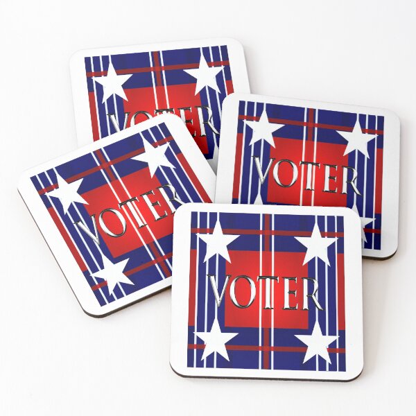 Item preview, Fun “STARS & STRIPES CHROME VOTER” Apparel & Accessories designed and sold by Joanenices.