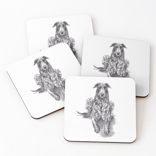 Scottish Deerhound Coasters (Set of 4)