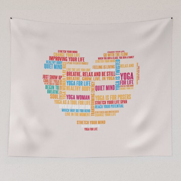 Item preview, Yoga Love Word Cloud Art Premium T-Shirt designed and sold by YogaFire.