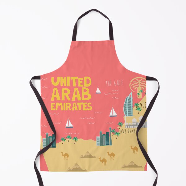 Item preview, UAE illustrated map designed and sold by Trio's Stuff.