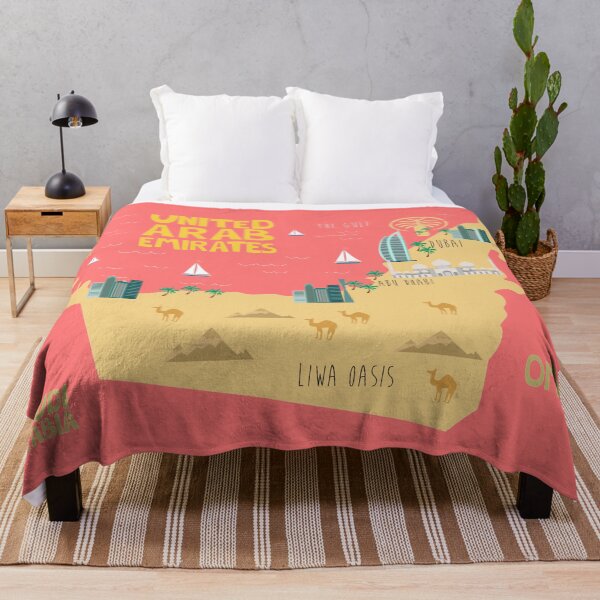 Item preview, UAE illustrated map designed and sold by Trio's Stuff.