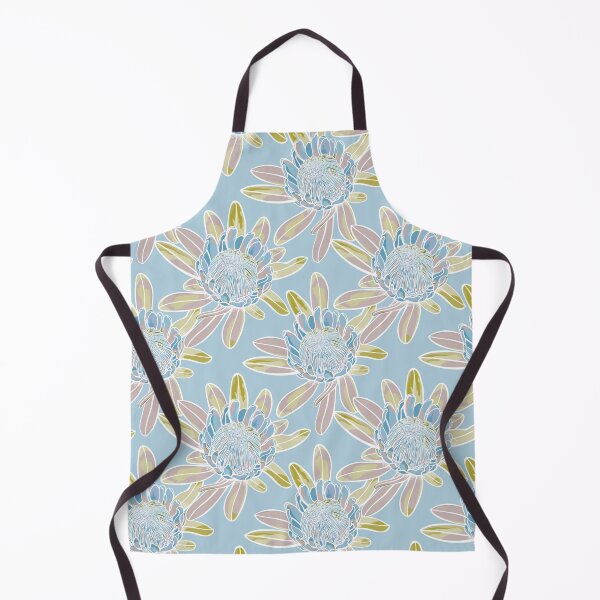Item preview, Romantic Protea Garden - Blue and Green designed and sold by Sketchbook Designs.