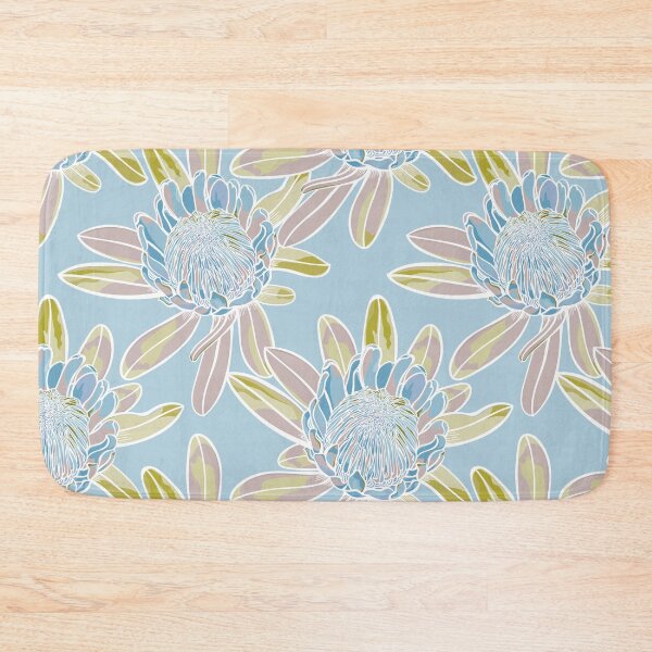 Item preview, Romantic Protea Garden - Blue and Green designed and sold by Sketchbook Designs.