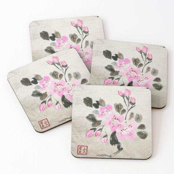 Item preview, Sumi-e Pink Flowers  designed and sold by pho-cough.