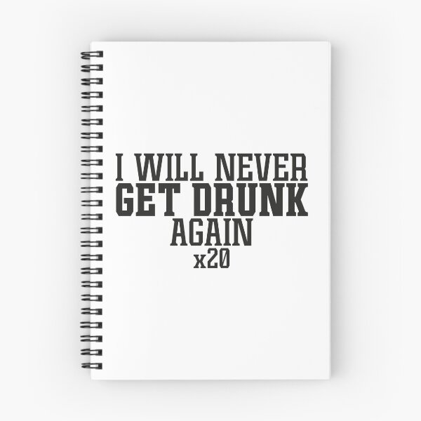 Item preview, I will Never get drunk again designed and sold by ToySenTrends.