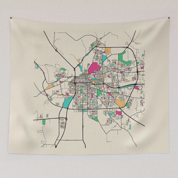 Item preview, Montgomery, Alabama Street Map designed and sold by A Deniz Akerman.