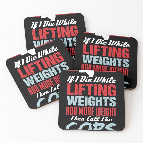 Item preview, Funny Workout Gym design If I Die Lifting Weights print designed and sold by Lisbob.