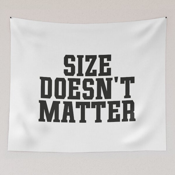 Item preview, SIZE DOESN'T MATTER WHITE LIE PARTY designed and sold by ToySenTrends.