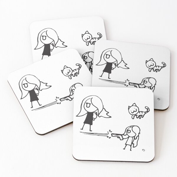 Item preview, Girls and a Cat designed and sold by MarkStudio.